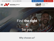 Tablet Screenshot of nationalvehicles.com